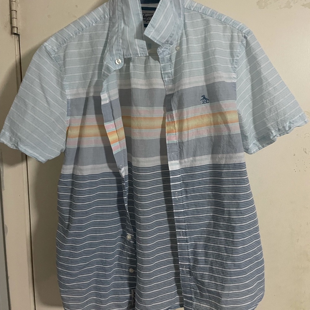 Men’s penguin button down